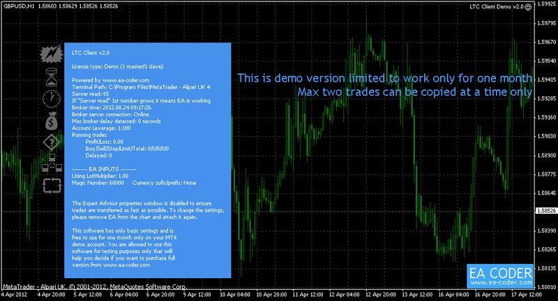Local Trade Copier screenshot Local Trade Copier screenshot