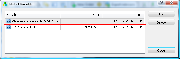 Global Variables MT4 Local Trade Copier trade filter value