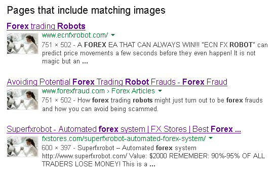 Google image search forex robot