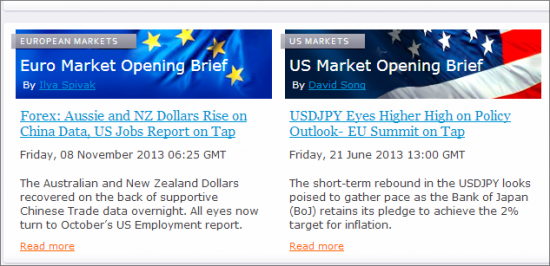 Forex trading market news