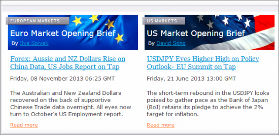 forex news by dailyfx