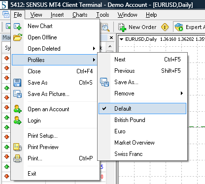 mt4 save load environment profiles